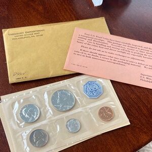 1964 United States Mint Philadelphia PA Coin Set in Original Packaging